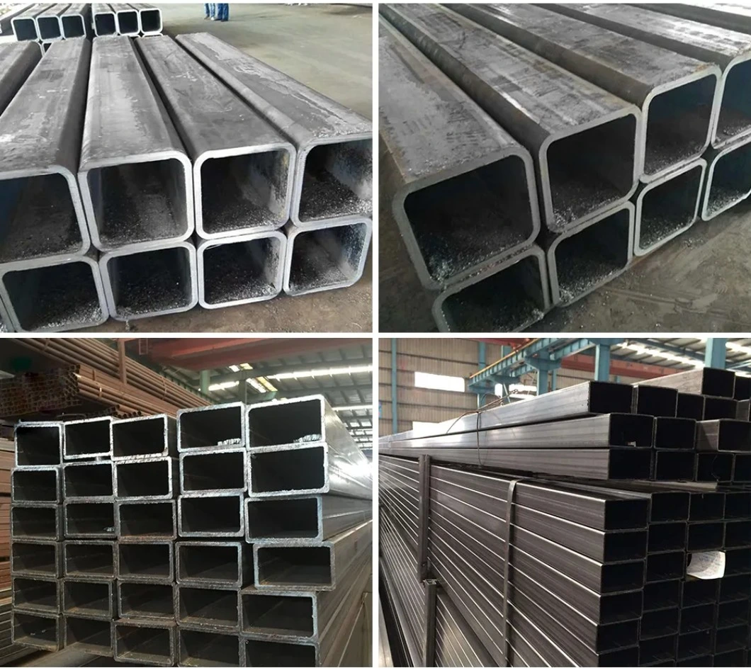 Steel Square Pipe Black Steel Pipe Carbon Steel Seamless Square Steel Pipe for Construction Carbon/Galvanized Steel Pipes